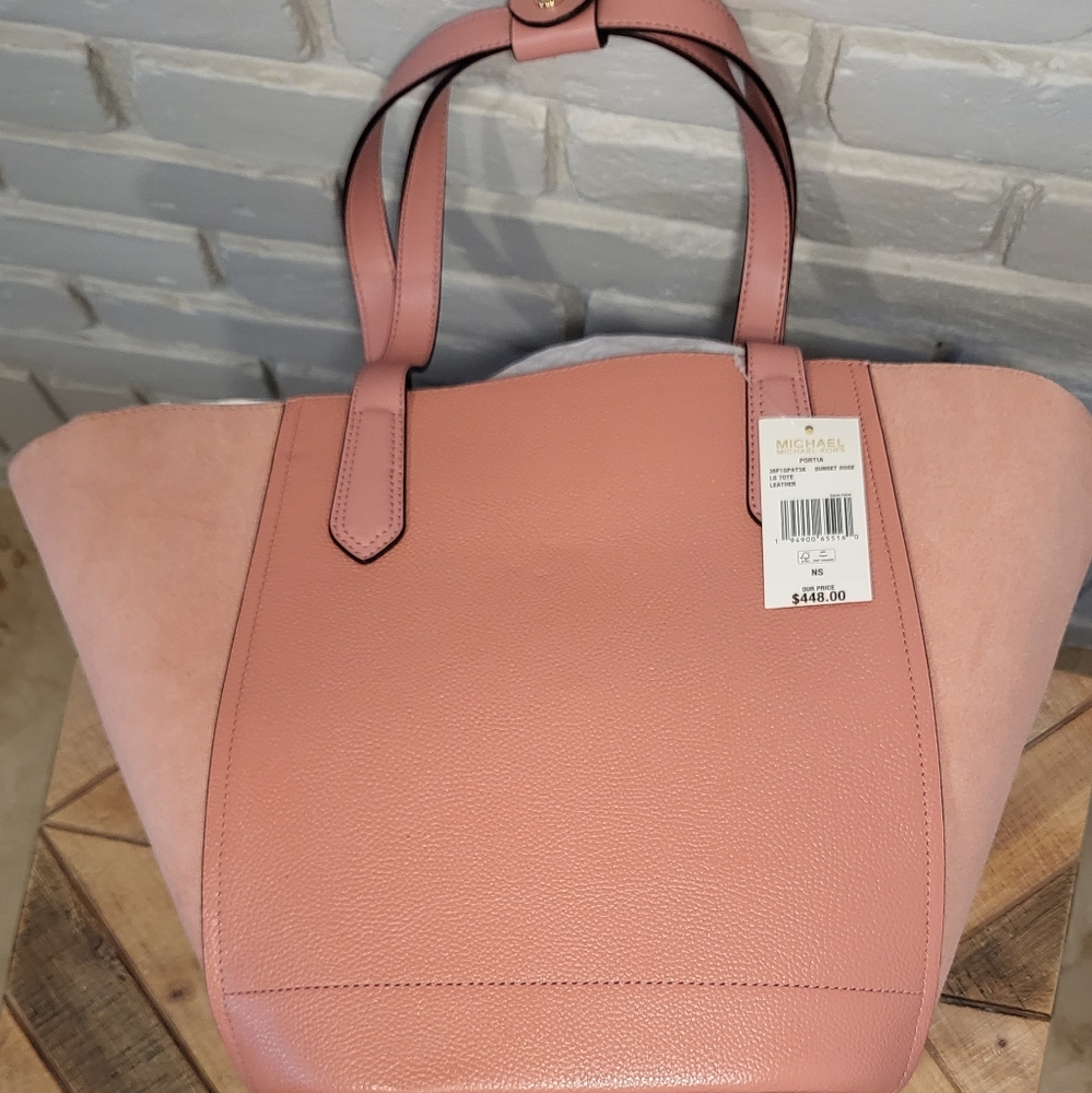 👜 Michael Kors Portia Bucket Large Tote NWT - Picture 4 of 16
